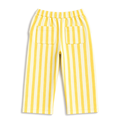 Calça Bebê Listradinha Amarela