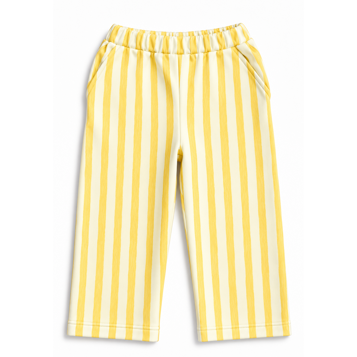 Calça Bebê Listradinha Amarela