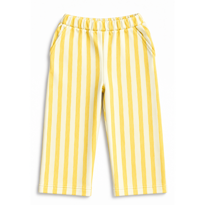 Calça Bebê Listradinha Amarela