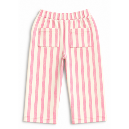 Calça Bebê Listradinha Rosa