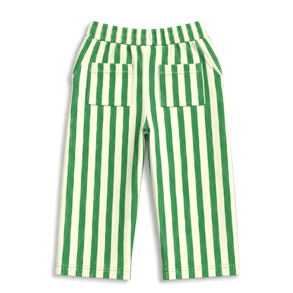 Calça Bebê Listradinha Verde