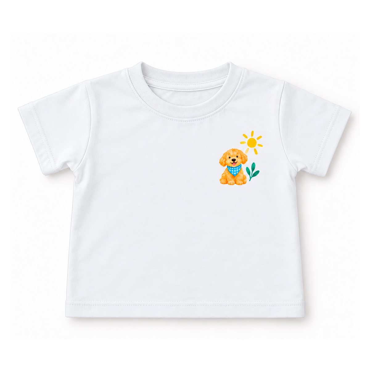 Camiseta Bebê Algodão Cachorrinhos