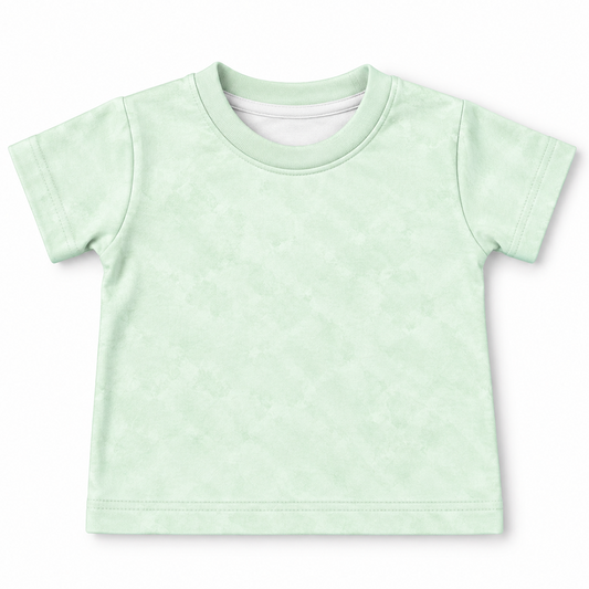 Camiseta Bebê Algodão Verde Estonado