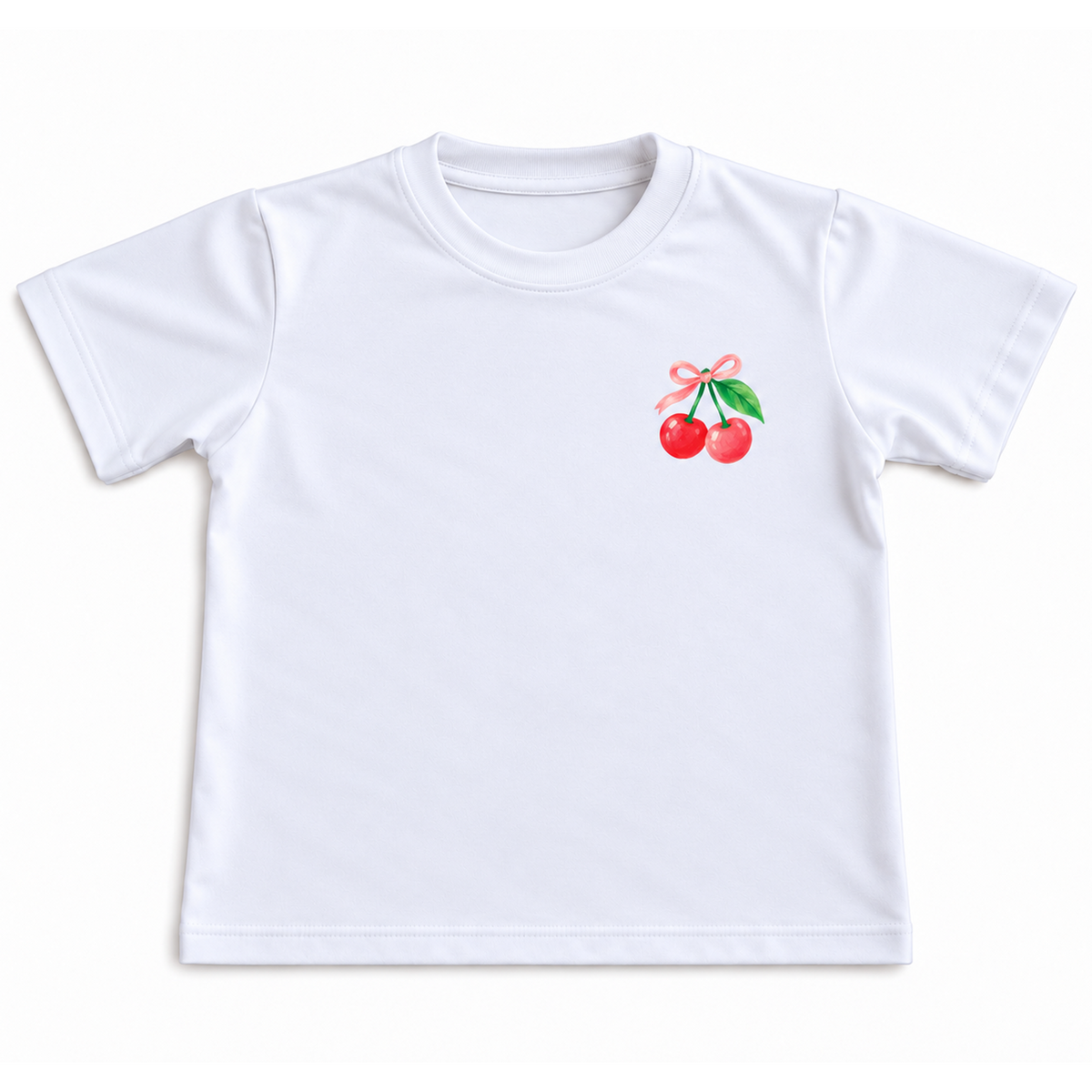 Camiseta Kids Algodão Cerejas