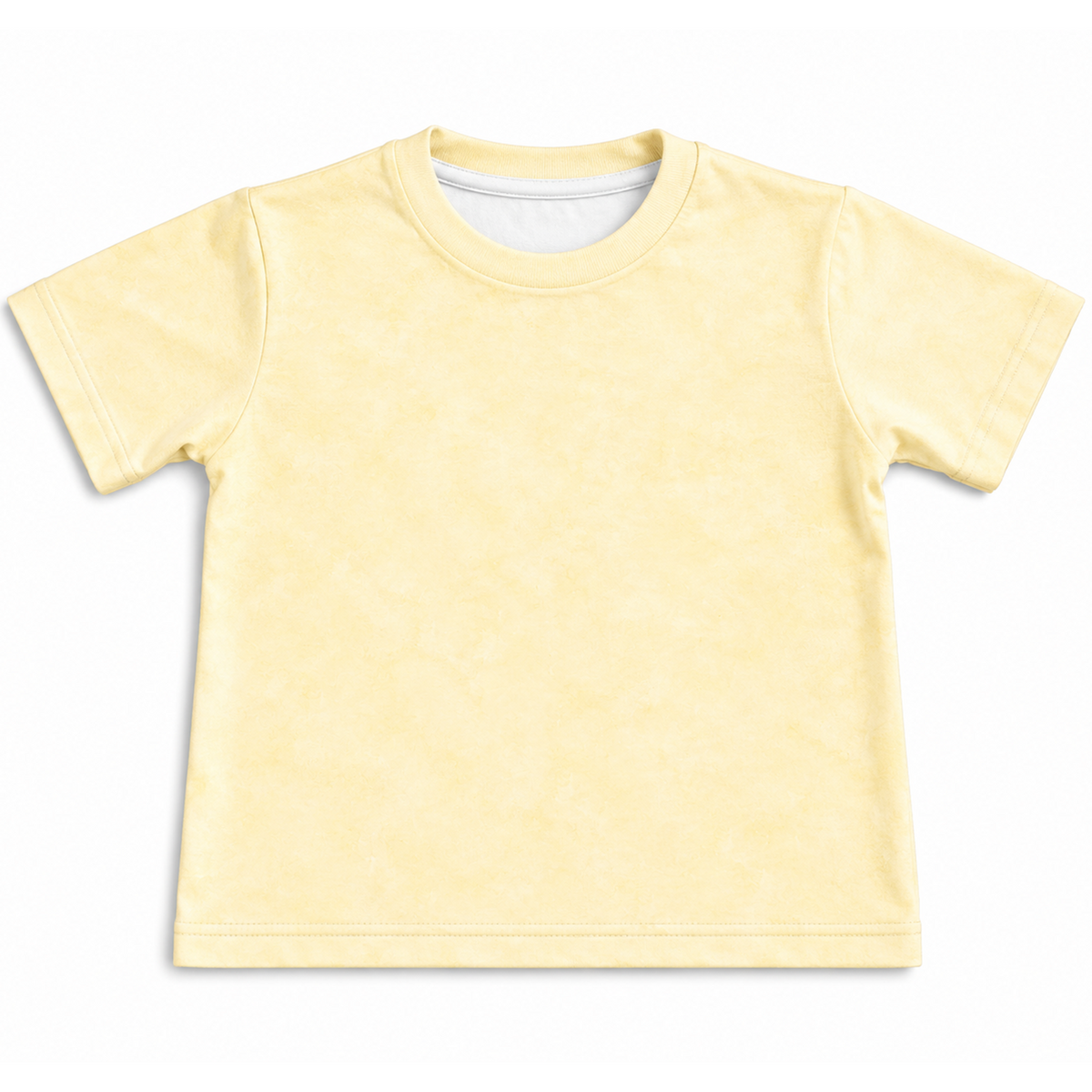 Camiseta Kids Algodão Amarelo Estonado