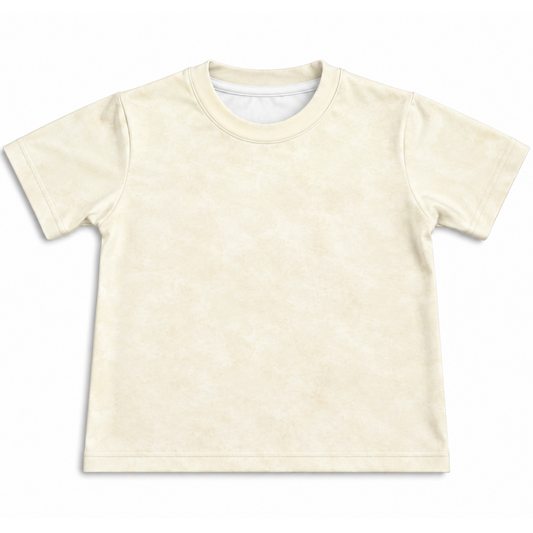 Camiseta Kids Algodão Bege Estonado