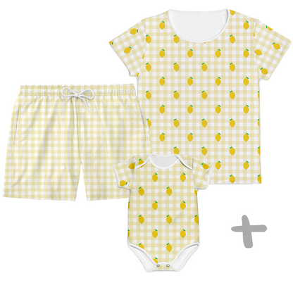 Combo Família Frutinhas Limão  - Bebê, Mamãe e Papai