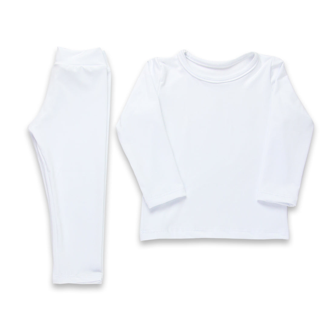 Conjunto térmico - Pijaminha Liso Branco