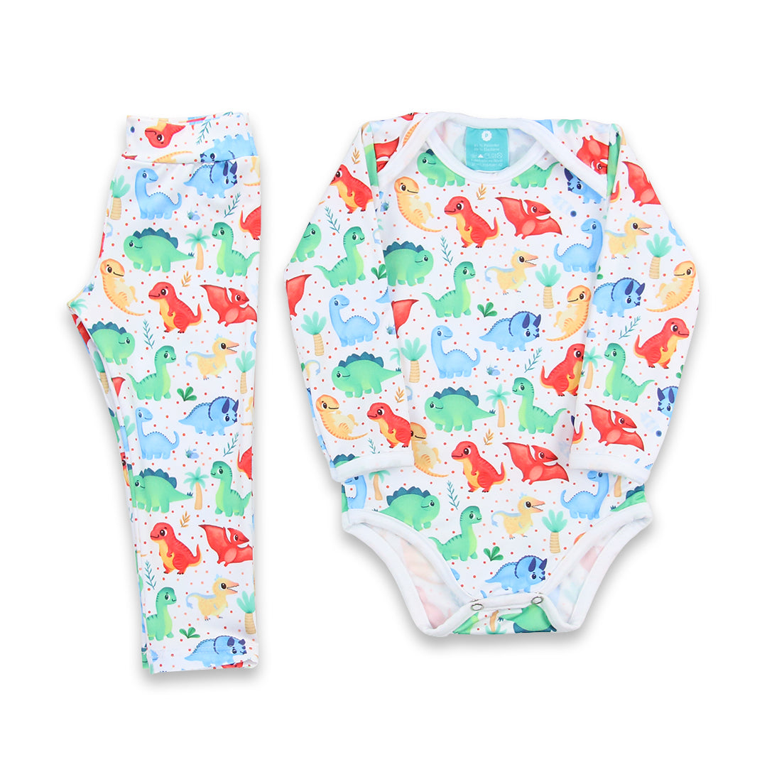 Conjunto térmico Body - Pijaminha Dinossauro