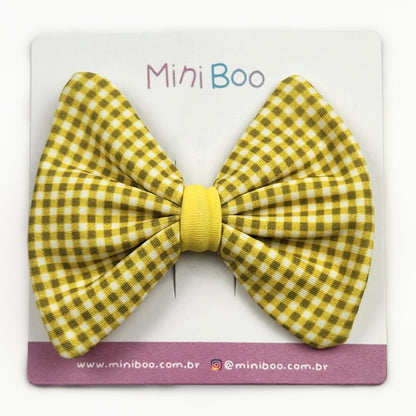 Laço Xadrez Amarelo