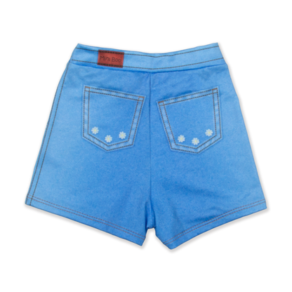 Shorts Fake Jeans Margaridas