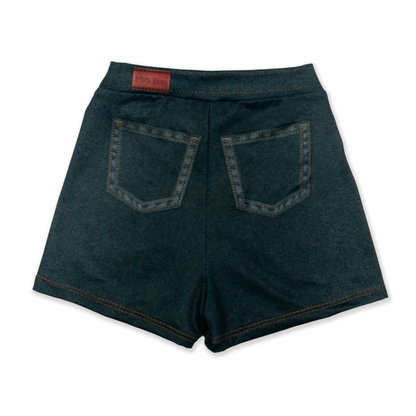 Shorts Fake Jeans Preto