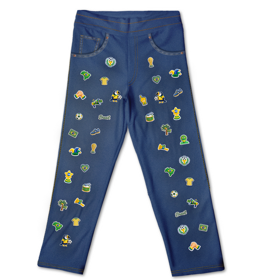 Jeans Brasil Kids Bordadinho Fake