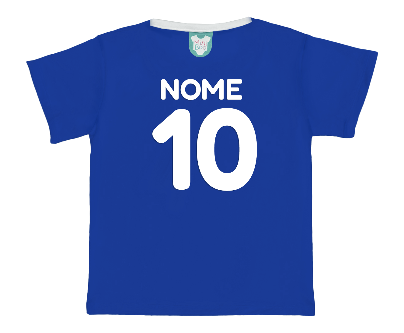Camiseta Kids Azul Copa Vai Brasil Personalizado