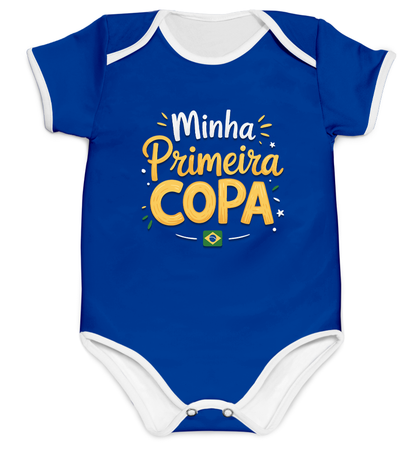 Body Minha Primeira Copa Azul