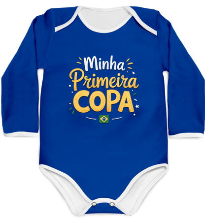 Body Minha Primeira Copa Azul