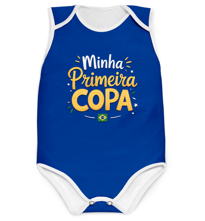 Body Minha Primeira Copa Azul