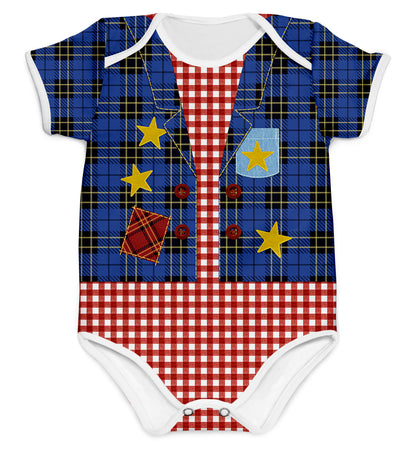 Body Colete Caipira Azul