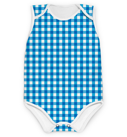 Tal Pai Tal Baby Xadrez Azul Escuro