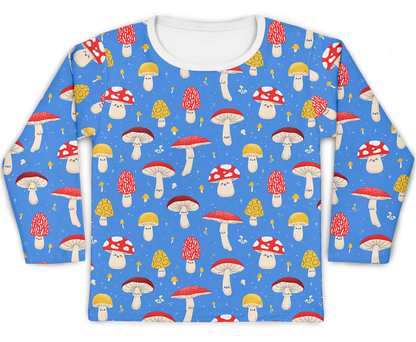 Camiseta Kids Cogumelo Azul