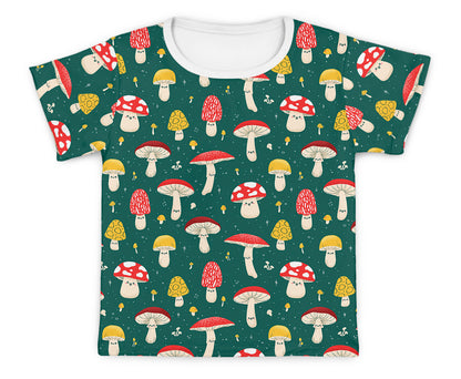 Camiseta Kids Cogumelo Verde