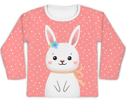 Camiseta Kids Coelha Rosa