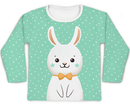 Camiseta Kids Coelho Verde
