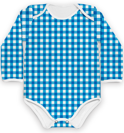 Tal Pai Tal Baby Xadrez Azul Escuro