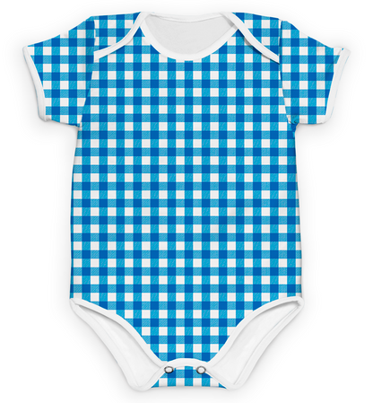 Body Xadrez Azul Escuro