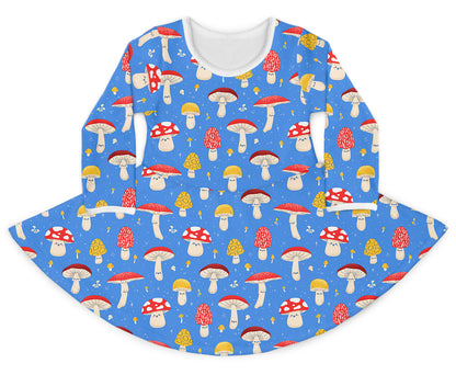Vestido Cogumelo Azul