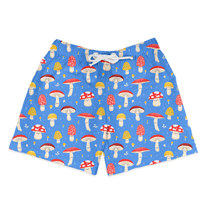 Shorts Infantil Cogumelo Azul