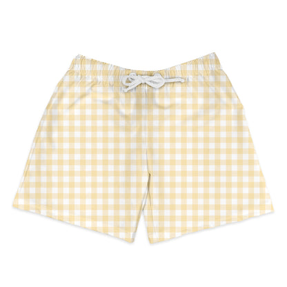 Shorts Infantil Xadrez Laranja