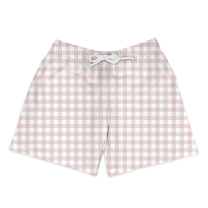 Shorts Infantil Xadrez Rosa
