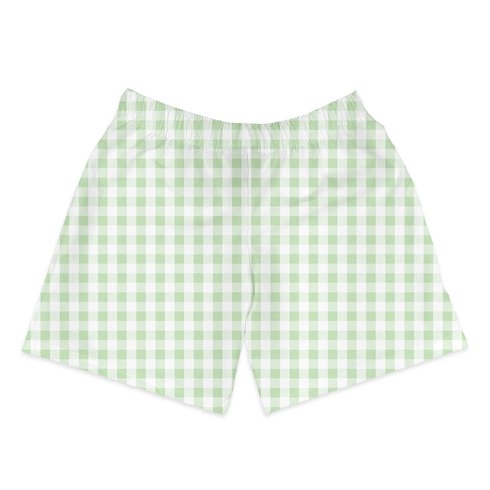 Shorts Infantil Xadrez Verde