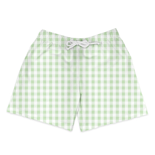 Shorts Infantil Xadrez Verde