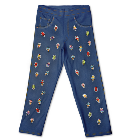 Jeans Sorvetes Kids Bordadinho Fake