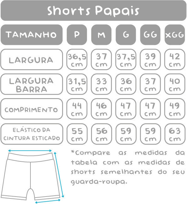 Shorts Tal Pai Tal Baby Videogame Azul