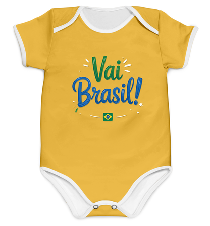 Body Copa Vai Brasil Amarelo