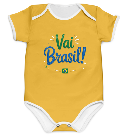 Body Copa Vai Brasil Amarelo