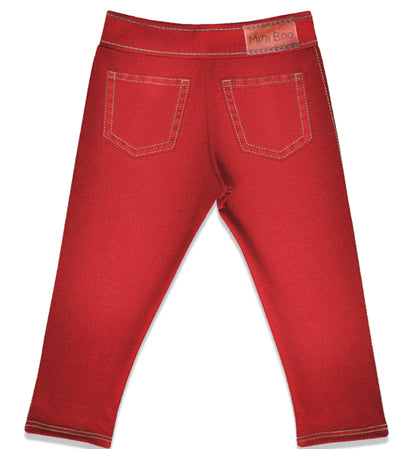 Jeans Vermelho Bebê MiniBoo