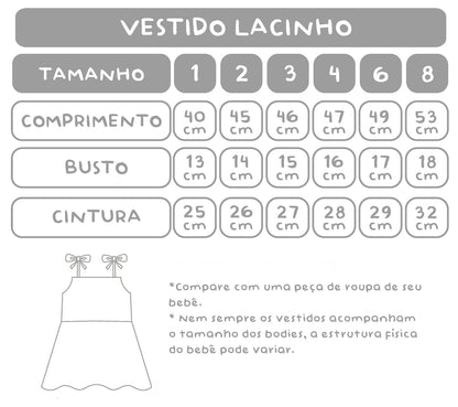 Vestido Lacinho Frutinha Laranja
