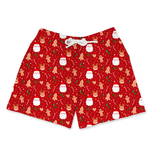 Shorts Infantil Natal Vermelho