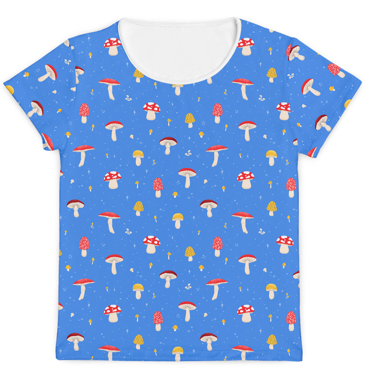 Camiseta Mamãe Cogumelo Azul