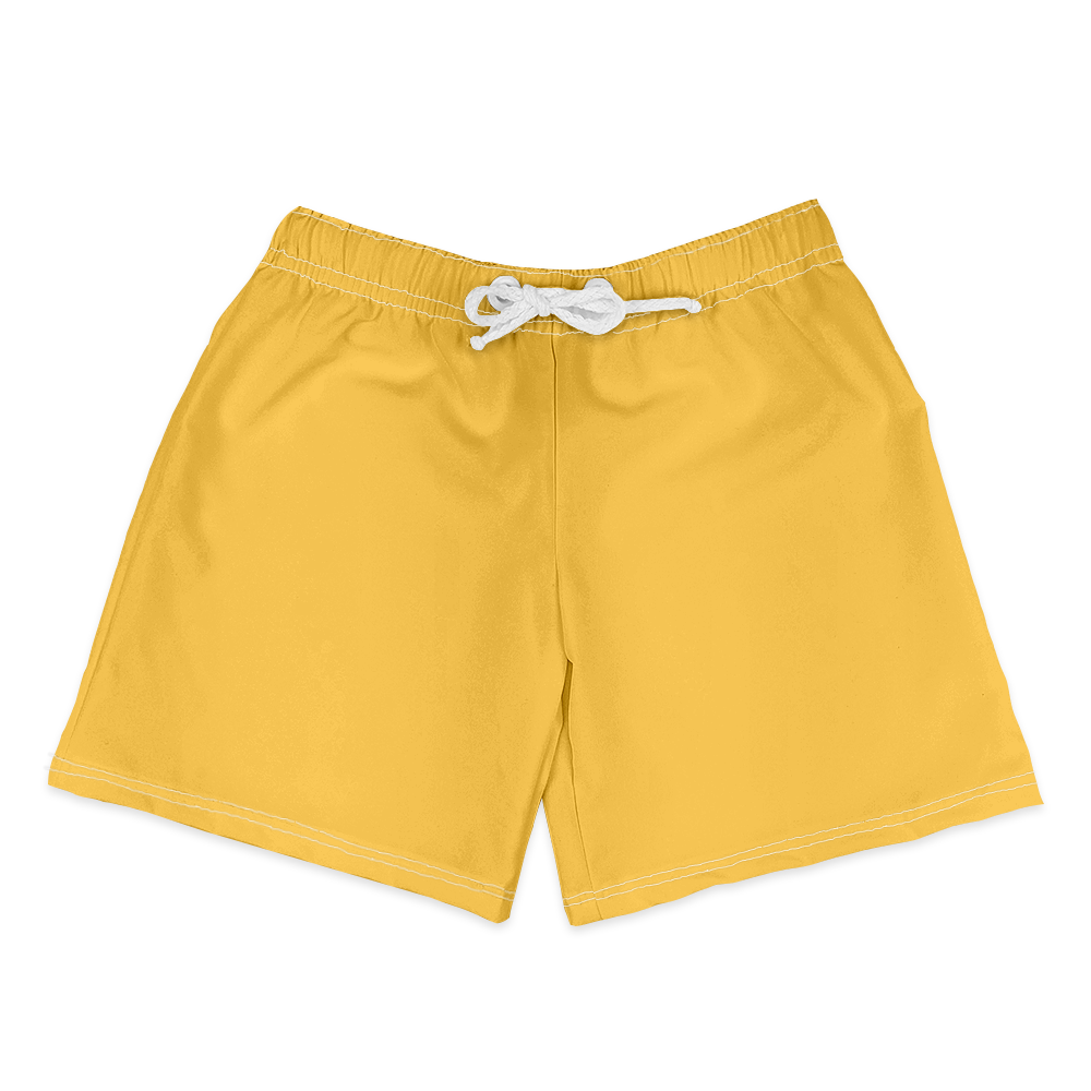 Shorts Infantil Liso Amarelo