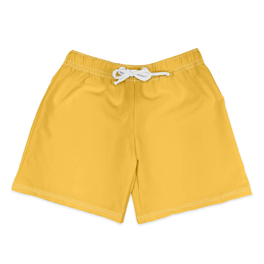 Shorts Infantil Liso Amarelo