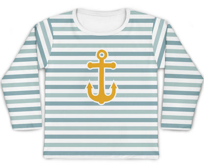 Camiseta Kids Âncora Laranja - Mini Boo Store