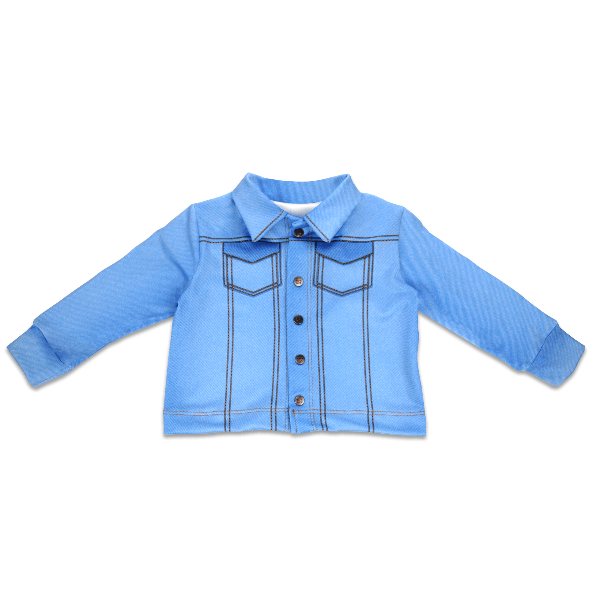 Jaqueta Fake Jeans Azul Tradicional - Mini Boo Store