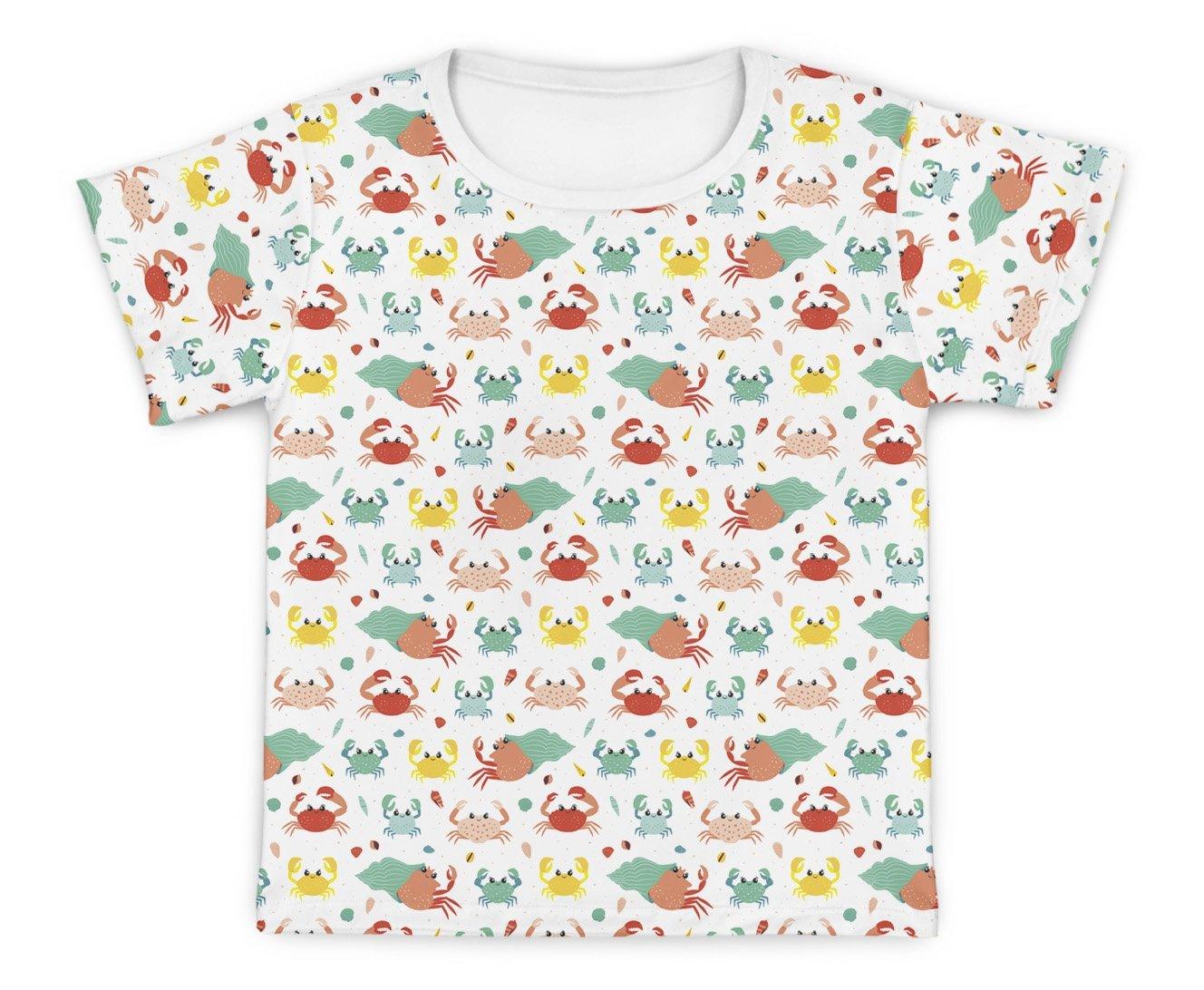 Camiseta Kids Caranguejos - Mini Boo Store