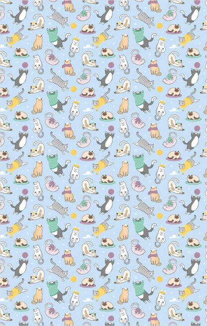 Mantinha Micro soft Gatinhos Azul - Mini Boo Store