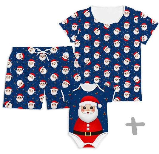 Combo Família Mr Claus - Bebê, Mamãe e Papai